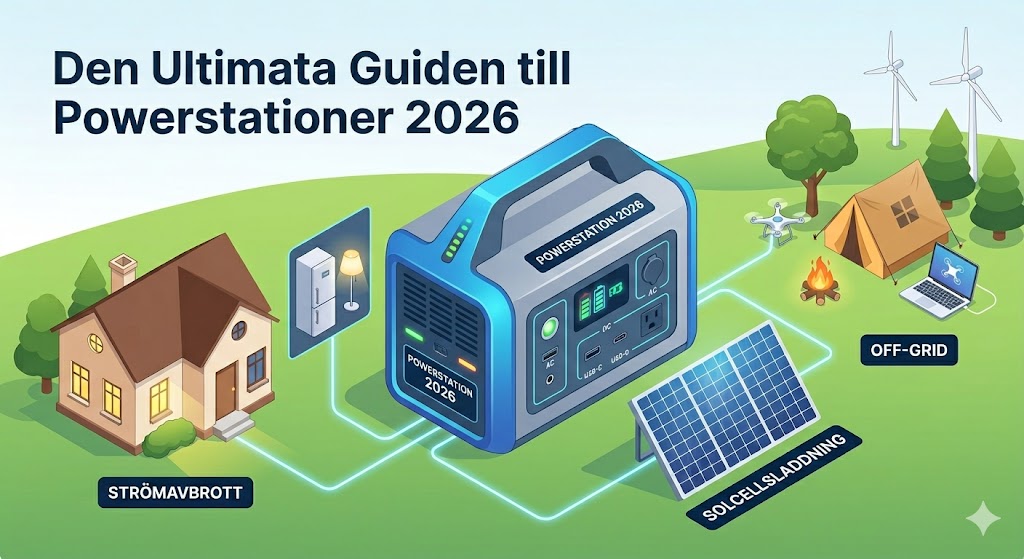 Den Ultimata Guiden till Powerstationer 2026 – Allt om bärbar kraft